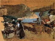 Joaquin Sorolla Biscay provinces draft painting